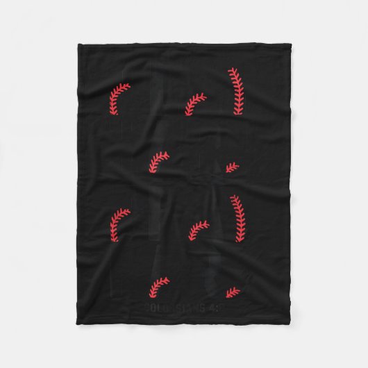 Play Hard Pray Hard Youth Boy Christian Baseball J フリースブランケット (正面)