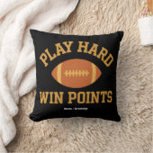 Play Hard, Win Points  Retro Game Day Sports  クッション (ブランケット)