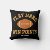 Play Hard, Win Points  Retro Game Day Sports  クッション (正面)