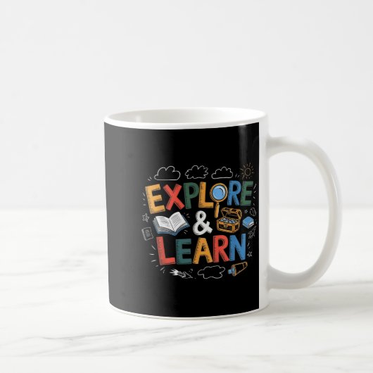 Play Is Learning Explore And Learn Preschool Teach コーヒーマグカップ (右)