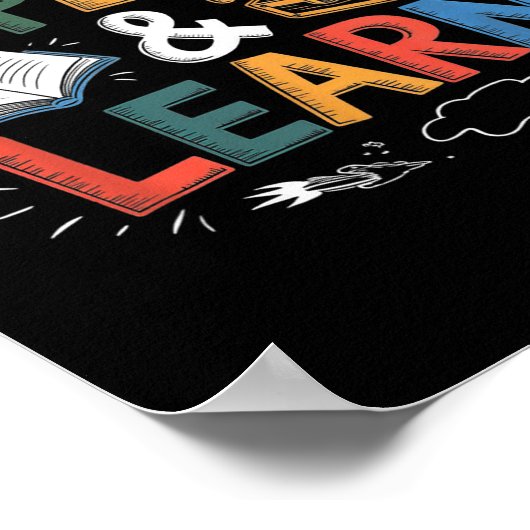 Play Is Learning Explore And Learn Preschool Teach ポスター (角)