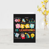 Play Is Learning Kindergarten Teacher Life School  カード (黄色い花)
