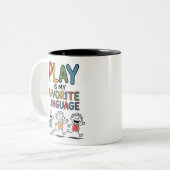 Play Is My Favorite Language ツートーンマグカップ (正面左)