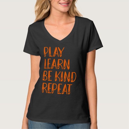 Play Learn Be Kind Repeat Kindness Day 2022 Unity Tシャツ (正面)
