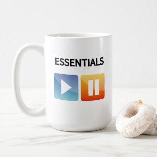 "Play Life / Pause Doubt" music and life lover  コーヒーマグカップ