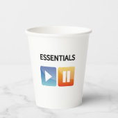 "Play Life / Pause Doubt" music and life lover  紙コップ (正面)