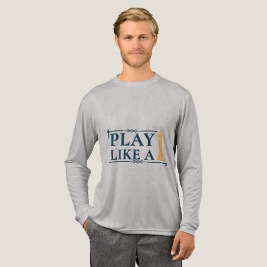 Play Like a King – Power Strategy Quote - Style A トライブレンドＴシャツ (正面全体)