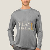 Play Like a King – Power Strategy Quote - Style B トライブレンドＴシャツ (正面)