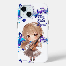 Play, Listen, Repeat iPhone 15ケース