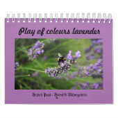 Play of colours lavender カレンダー (カバー)