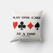 Play One Card At A Time Four Card Suits クッション (裏面)