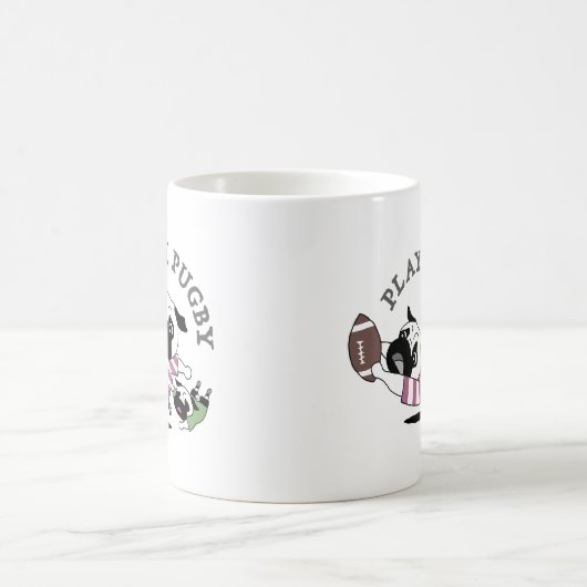 ”PLAY PUGBY" コーヒーマグカップ (中央)