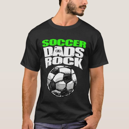 Play Strong SOCCER DADS ROCK Tシャツ (正面)