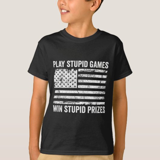 Play Stud Games Win Stud Prizes - Sarcastic Usa Fl Tシャツ (正面)