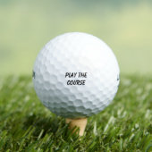 'Play The Course' Mantra Encouragement Gift  ゴルフボール (インサイチュ 木)