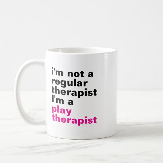 Play Therapist Mug, Play Therapist Gift, Child The コーヒーマグカップ (左)