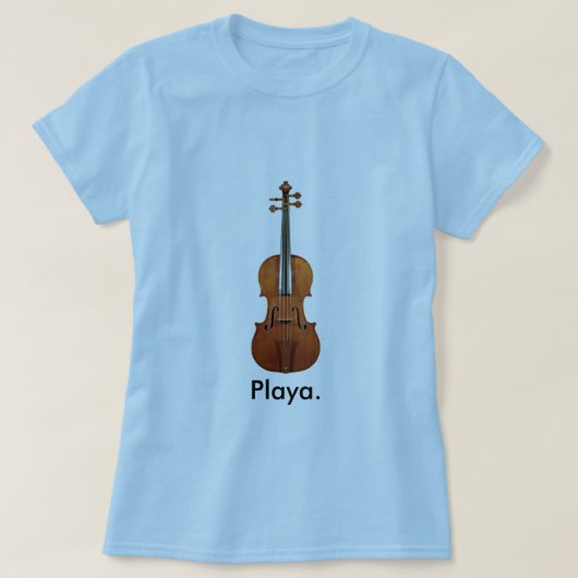 Playa (バイオリン) tシャツ (デザイン正面)