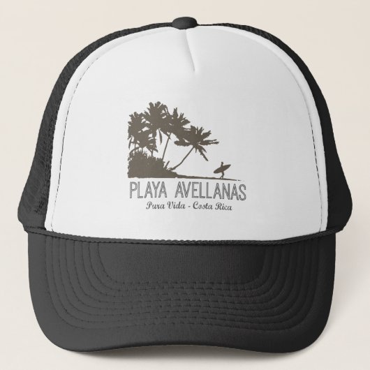 Playa Avellanasコスタリカのサーフィンのサーファー キャップ (正面)
