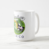 Playa Balandra Mexicoレトロロゴ コーヒーマグカップ (正面右)