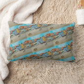 Playa de la Malvarrosa Painting by Alfred Fox ランバークッション (ブランケット)