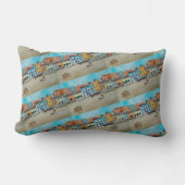 Playa de la Malvarrosa Painting by Alfred Fox ランバークッション (正面)