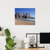 Playa de Levante de Benidorm, España ポスター (ホームオフィス)
