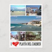 Playa Del Carmen – メキシコ – 大好き –  ポストカード (正面)