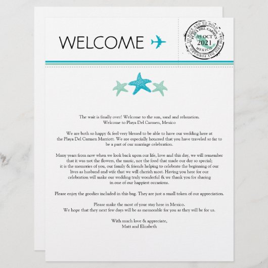 Playa del Carmen Mexicoへようこそ (正面/裏面)