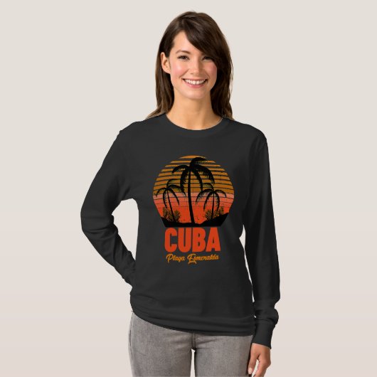 Playa Esmeralda Beach Cuba Tシャツ (正面フル)