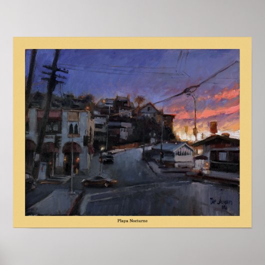 Playa Nocturne - Jose L. de Juan ポスター (正面)