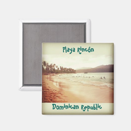 Playa Rincon - Samana, DR. マグネット (正面/裏面)