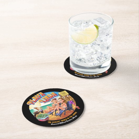 PlayaLinda Beach Paper Coaster ラウンドペーパーコースター (インサイチュ)
