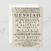 Playbill広告のパフォーマンス ポストカード (正面/裏面)