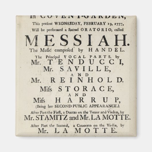 Playbill広告のパフォーマンス マグネット (正面)