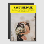 Playbill風の結婚予告 マグネット招待状 (正面/裏面)