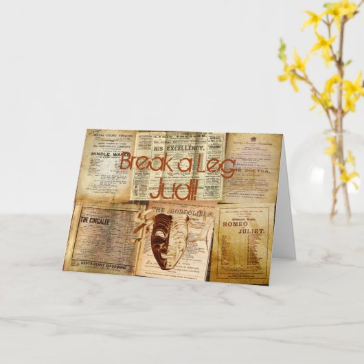 Playbills カード (黄色い花)