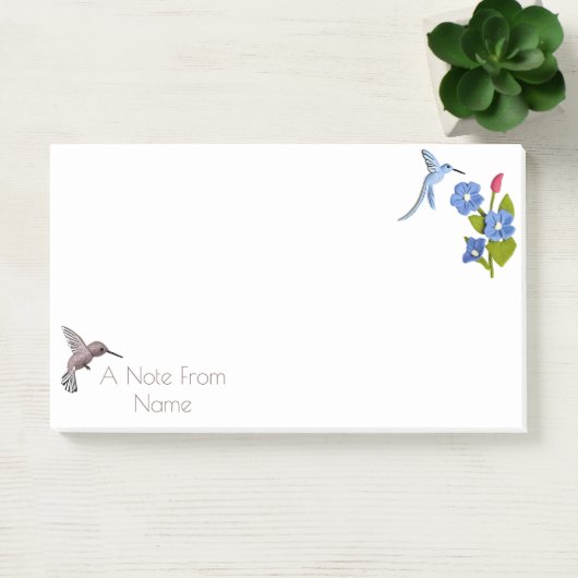 Playdoh Hummingbirdパーソナライズされた投稿の投稿 ポストイット (オフィス)