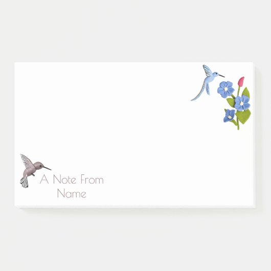 Playdoh Hummingbirdパーソナライズされた投稿の投稿 ポストイット (正面)