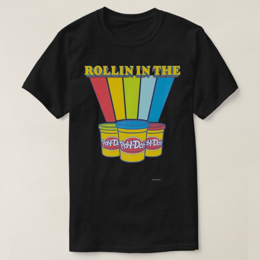 PlayDoh Rainbow PremiumでPlayDoh Rollin' Tシャツ (デザイン正面)