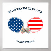 Played in USA Table Tennis ポスター (正面)