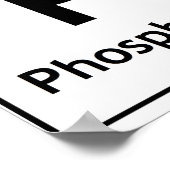 PLaYEr周期表要素ワード化学 ポスター (角)