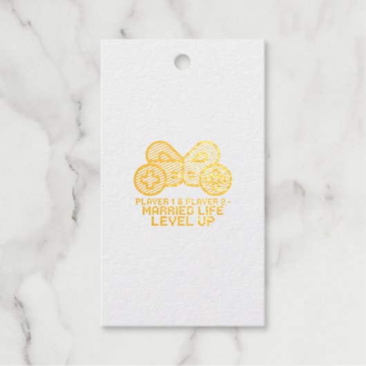 Player 1 & 2 Married Gamer ギフトタグ (正面)