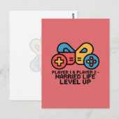 Player 1 & 2 Married Gamer ポストカード (正面/裏面)