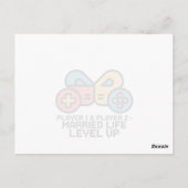 Player 1 & 2 Married Gamer ポストカード (裏面)