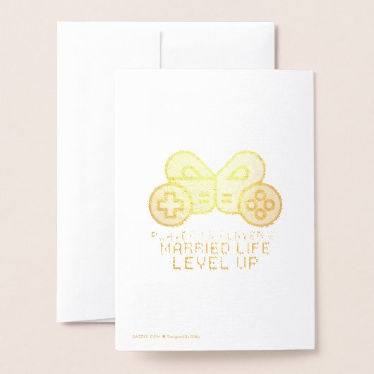 Player 1 & 2 Married Gamer 箔カード (裏面封筒付き)