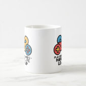 Player 1 & 2 Married Gamer Level Up Art コーヒーマグカップ (中央)