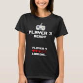 Player 3 Player 4 Loading  Gamming New Baby Tシャツ (正面)