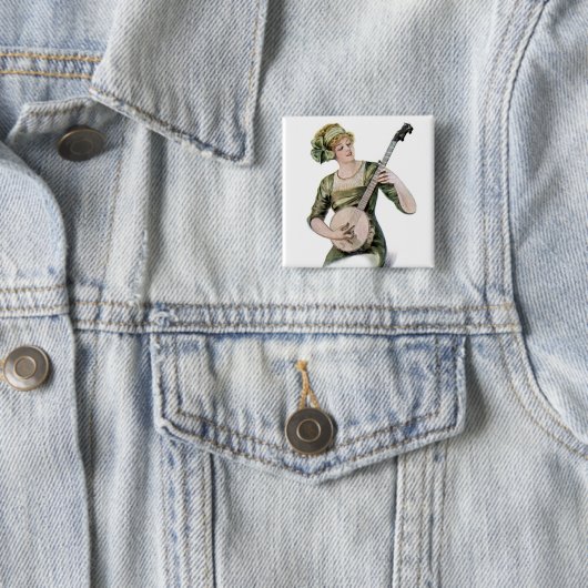 Player Button女性 缶バッジ (インサイチュ)