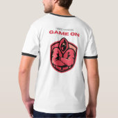 Player Oneキツネエンブレム – ゲーマー独占的 Tシャツ (裏面)