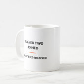 Player Two Joined Parenthood Unlocked Tasse コーヒーマグカップ (正面左)